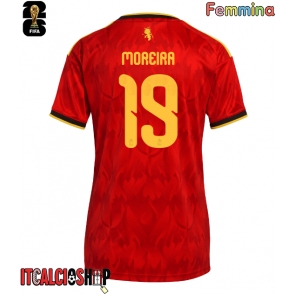 Belgio Diego Moreira #19 Prima Maglia Femmina Mondiali 2026 Manica Corta